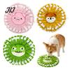 Stress Reducing Pet Toy Dog Snuffle Mat with Crinkle Paper, Interactive Feeding Squeaky Toy, Enrichment Cartoon Animal Design, Sniffing Foraging