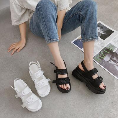 Papa Sportsandalen Damen Sommer Neu Schwammkuchen Dicke Sohle Keilabsatz 35 -43 Yards Outdoor Sandalen Römische Strandschuhe