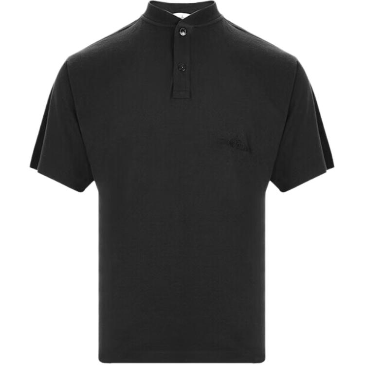Stone Island Logo Embroidered Solid Color Short Sleeve Polo Shirt Men polo shirts 801521857-V0029 L
