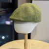 Embroidered Letter R Shaped Beret Hat for Women in Autumn and Winter Cashmere Blend Warm Reverse Wear Forward Hat