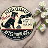 Keep It Clean Vintage Metal Sign Funny Pet Wall Decor Home Garage Cafe Gift