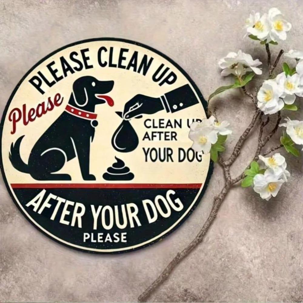 Keep It Clean Vintage Metal Sign Funny Pet Wall Decor Home Garage Cafe Gift