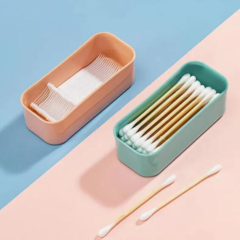 Portable Storage Box Cotton Swab Storage Box Travel Toothpick Band-aid Box Small Object Multi Purpose Groceries Storage Supplies