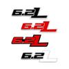 1Pcs 3D Metal 6.2 L 6.2L Logo Car Fender Emblem Side Rear Trunk Tail Badge Sticker For F150 Chevrolet C7 Camaro 6.2L Accessories