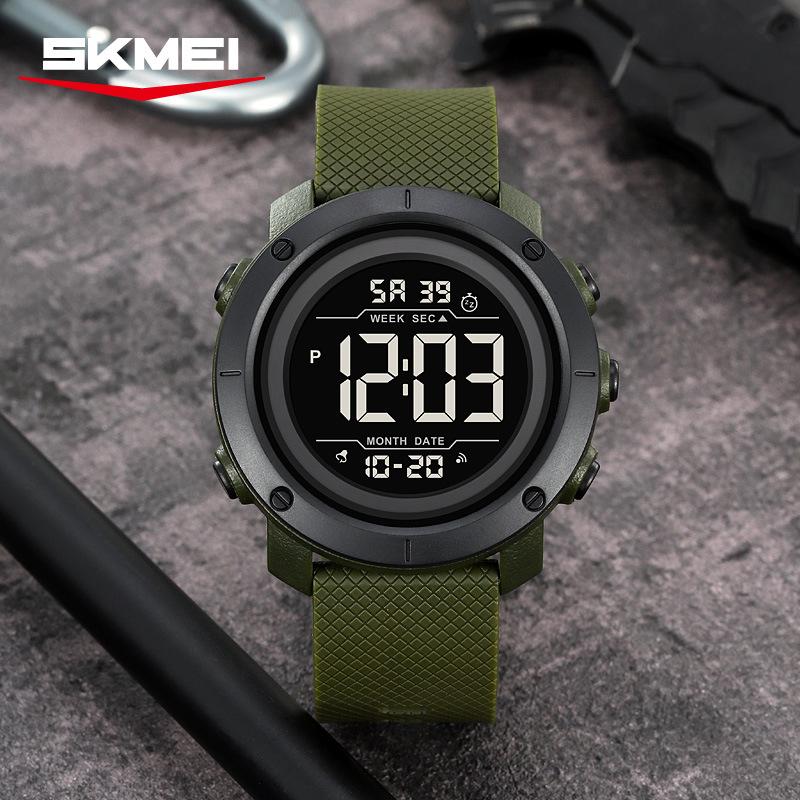 Sports waterproof electronic watch Student party electronic watch Couple multi-function dual-time watch