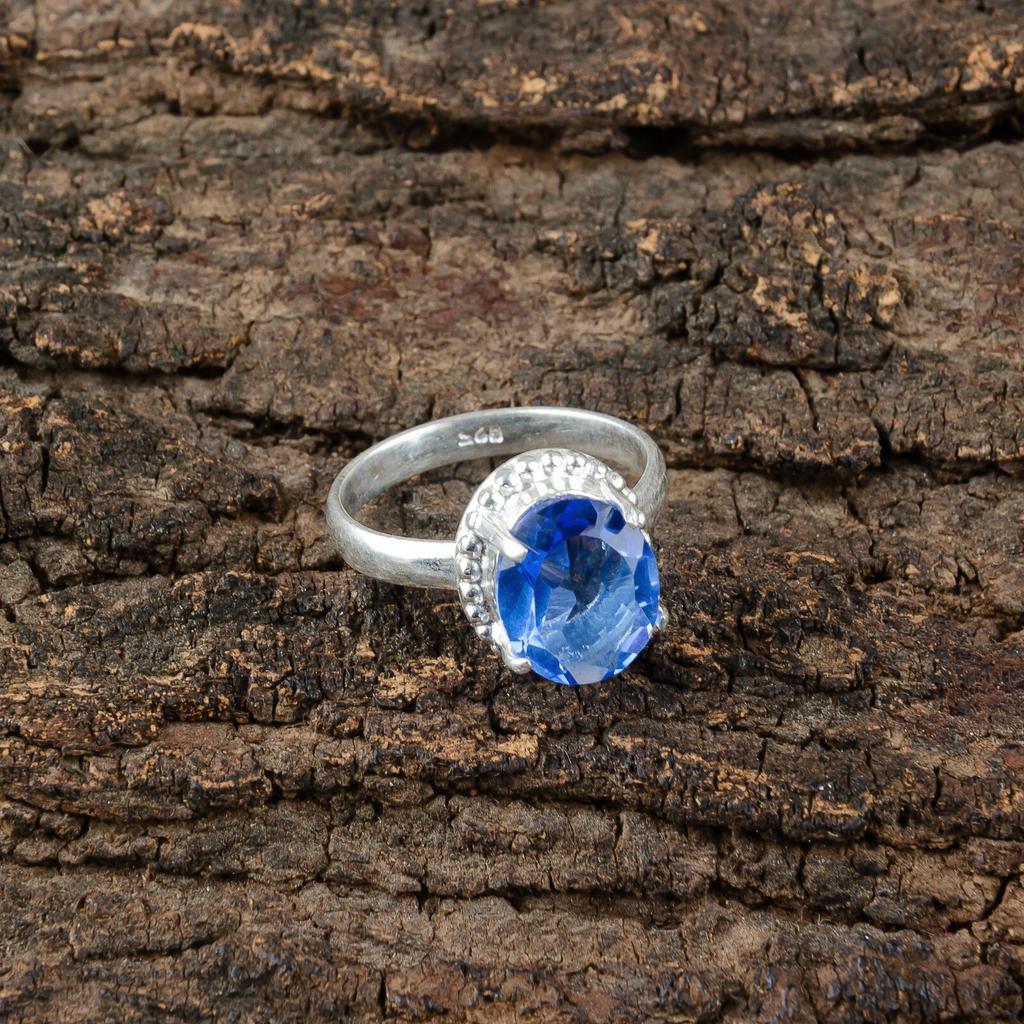 Natural Tanzanite Gemstone 925 Sterling Silver Handmade Jewelry Ring For Gift RR-28-2
