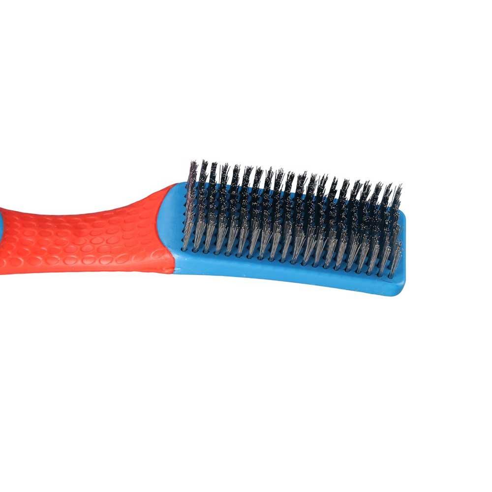 Silicone Handle Steel Brush Metal Wire Brush Burnishing Kitchen