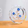 Crystal Blue Rose Birthday Gift for Popular K9 Crystal Rose Bouquet of Rose Wedding Anniversary Wedding Day Gift for Flower That Will Not Wither