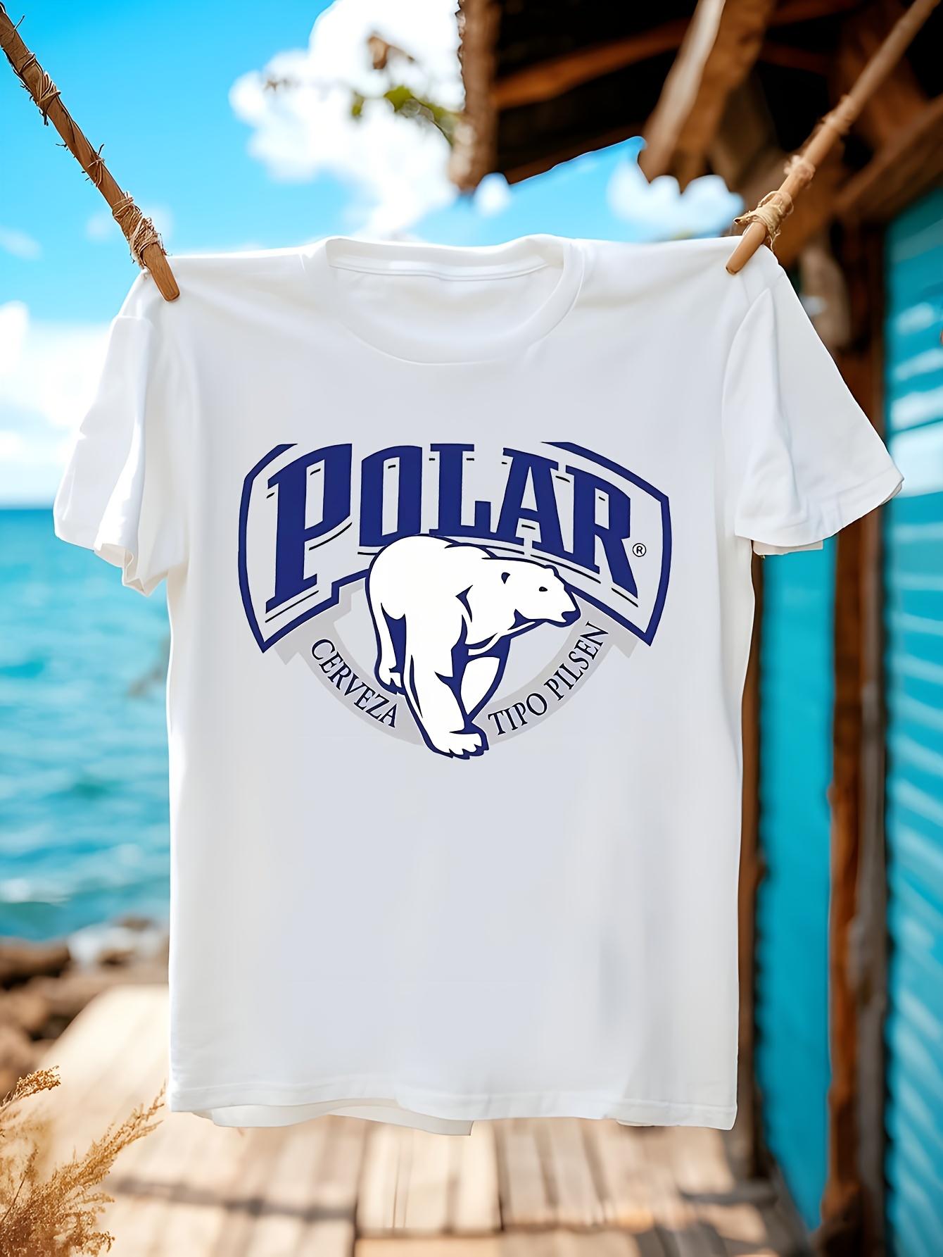 Polar Bear Beer Graphic Tshirt Graphic Tshirt - White Cre... XXL