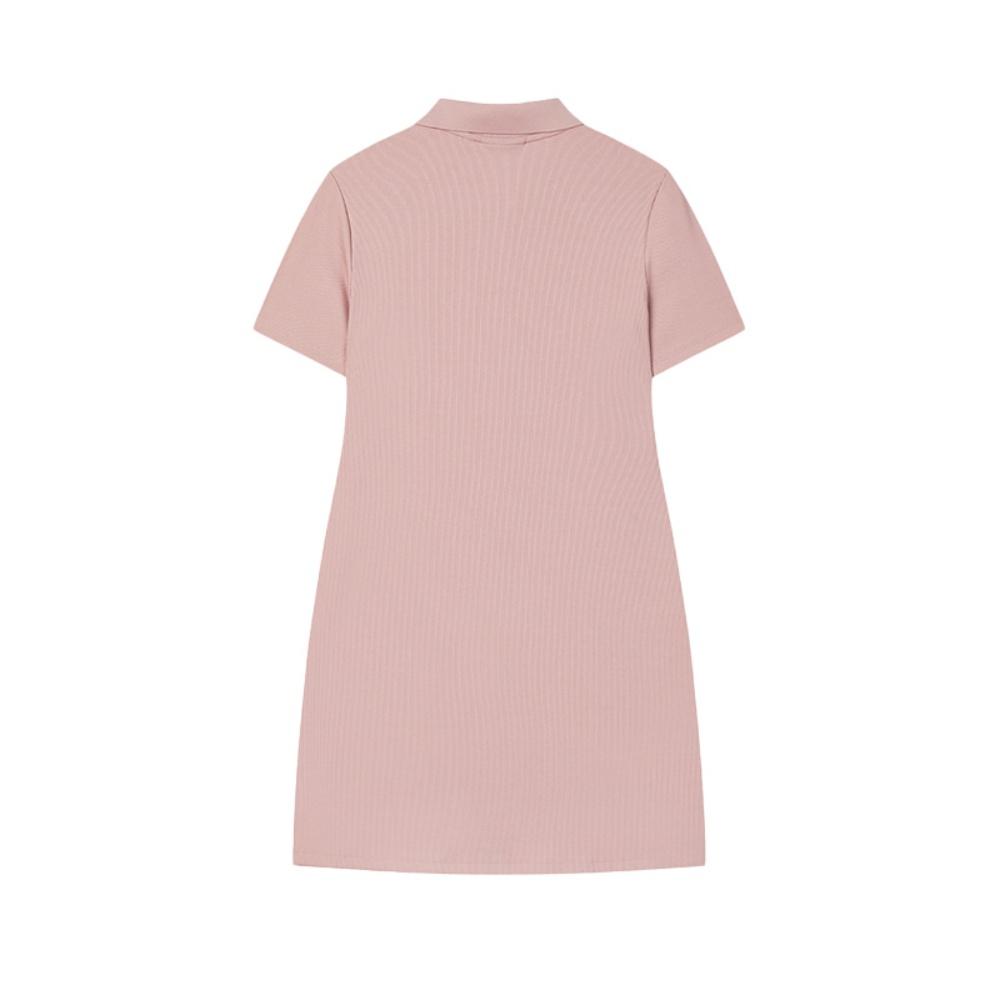 Fila Heritage Classic Versatile Comfortable Short Sleeve Dress Women Dresses F51W538301F-PK