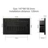 WLAN Smart Touch Licht Wandschalter Interruptor Glaspanel 8-fach 147*86mm Tuya App SmartLife Kompatibel mit Alexa Google Home