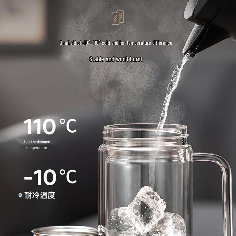 SUPOR Double-Wall Glass Tea Infuser Bottle