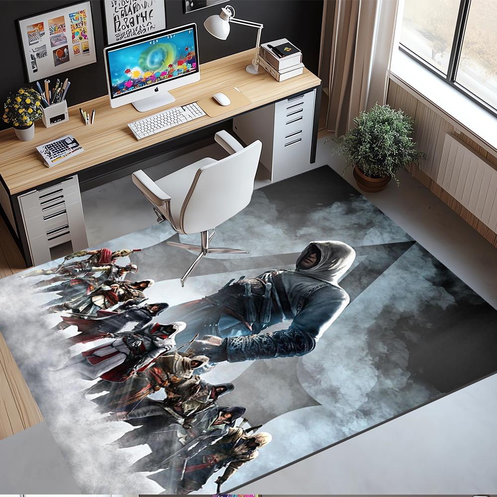 Assassin's Creed Printed Carpet,Rug,for Office Chair Living Room Bedroom Kitchen Room Decor Gifts.