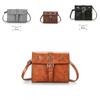 Elegant Vintage Style Pu Leather Crossbody Bag For Women In Brown Chic Small Square Design