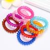 5 Stück Spirale Slinky Elastisches Gummi Bindedraht Spule Haargummis Seil Pferdeschwanz(Farbe zufällig)