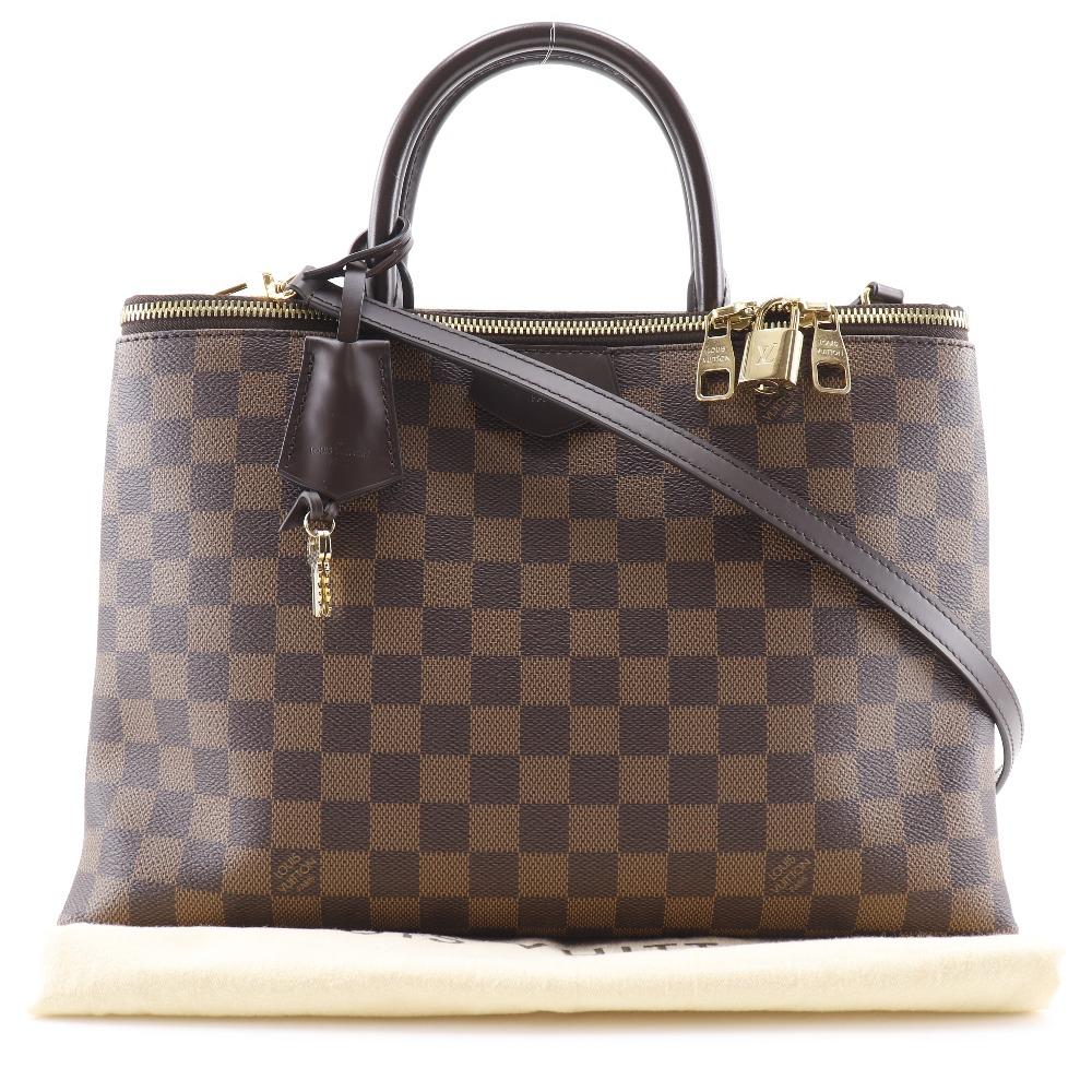 Louis Vuitton Brompton Handbag N41582 2WAYShoulder Brown Damier Canvas Women Used