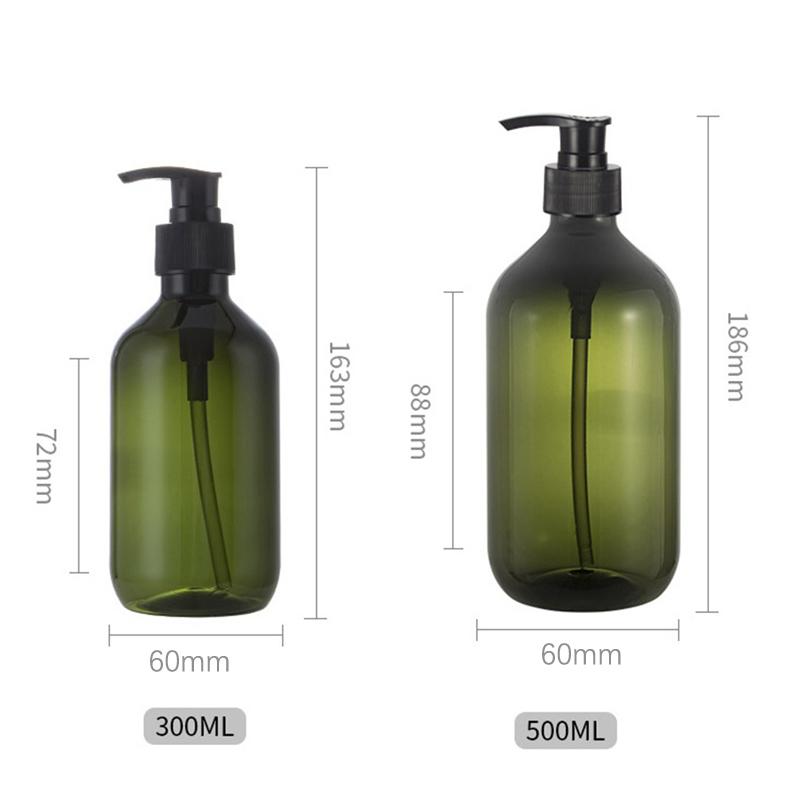 Bernsteinfarbene Plastik Leere Quetschflasche mit Schwarzem Lotionspender Probenbehälter