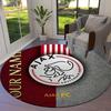 AFC Ajax Custom Name Round Area Rug,Carpet Rug for Living Room Bedroom Sofa Playroom Decor,Non-slip Floor Mat