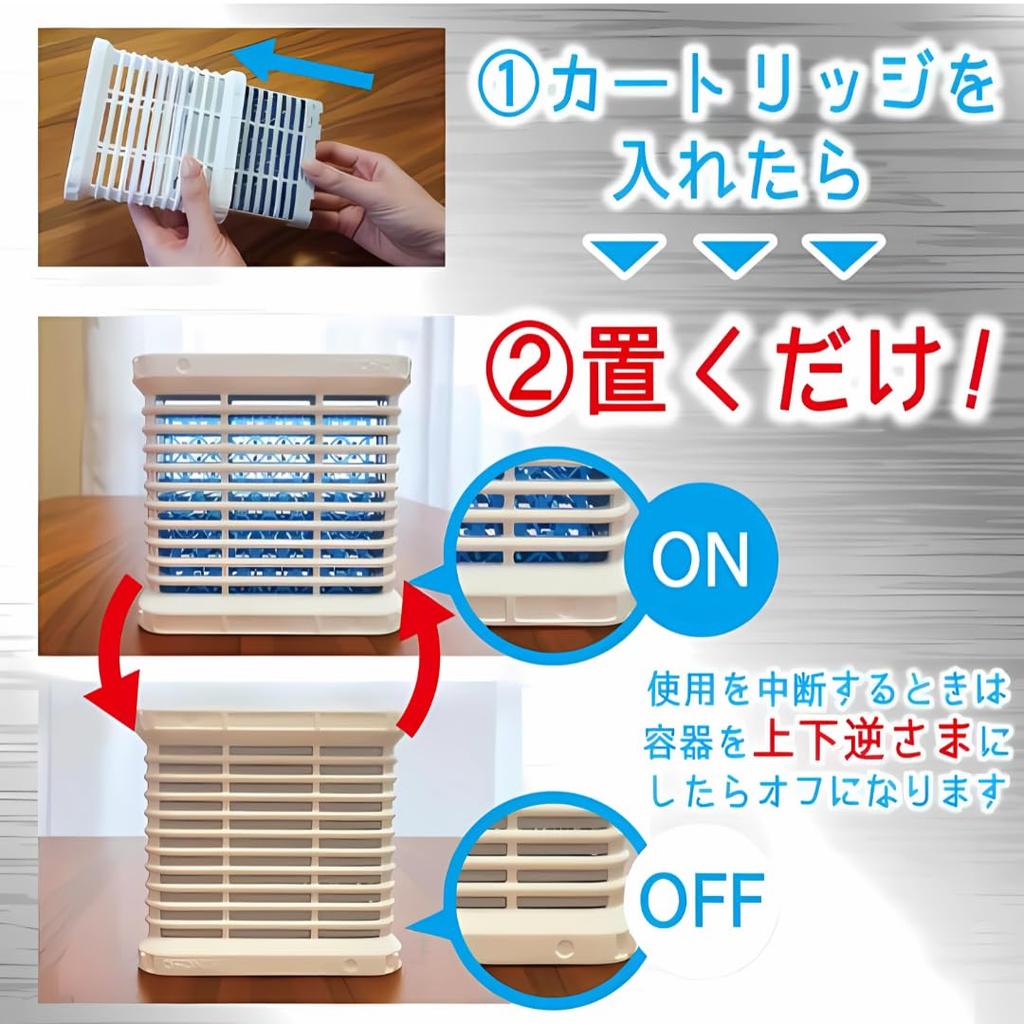 Set of 2: Kincho Shinkatori 200-Day Repellent (2 units) + Start Date Sticker, Odorless, Quasi-drug for Mosquito Repellent
