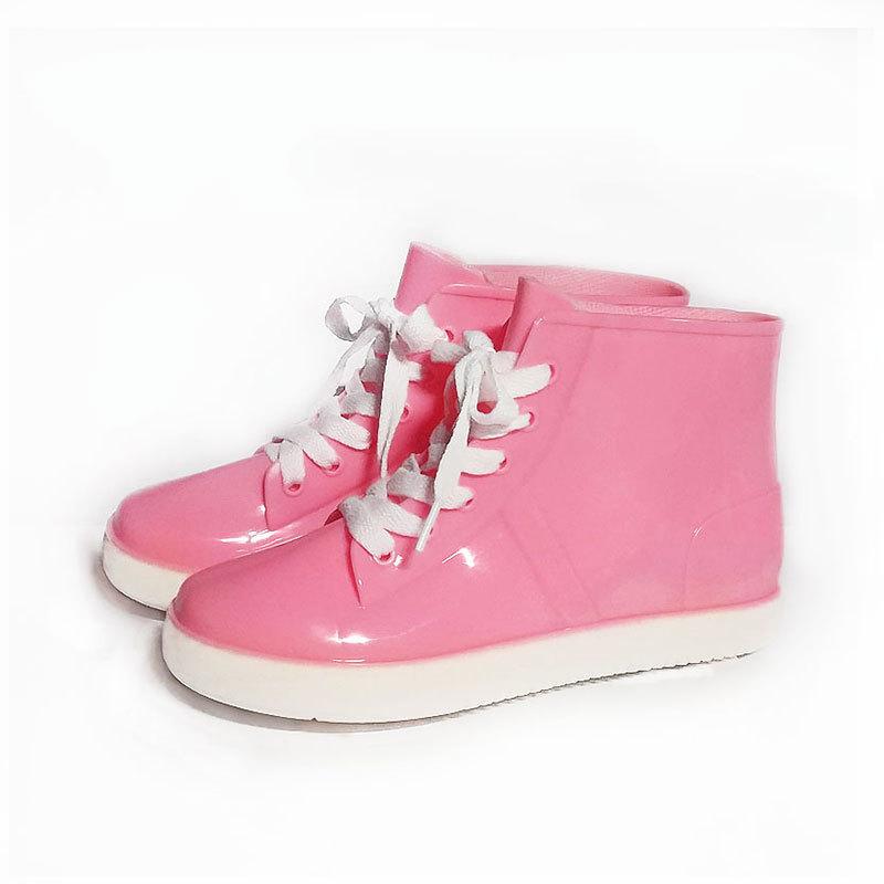 

Прозорі дощові черевики Водонепроникне взуття Модні желейні човни для жінок На відкритому повітрі в дощові дні Повсякденні черевики для рибалки до щиколотки 39