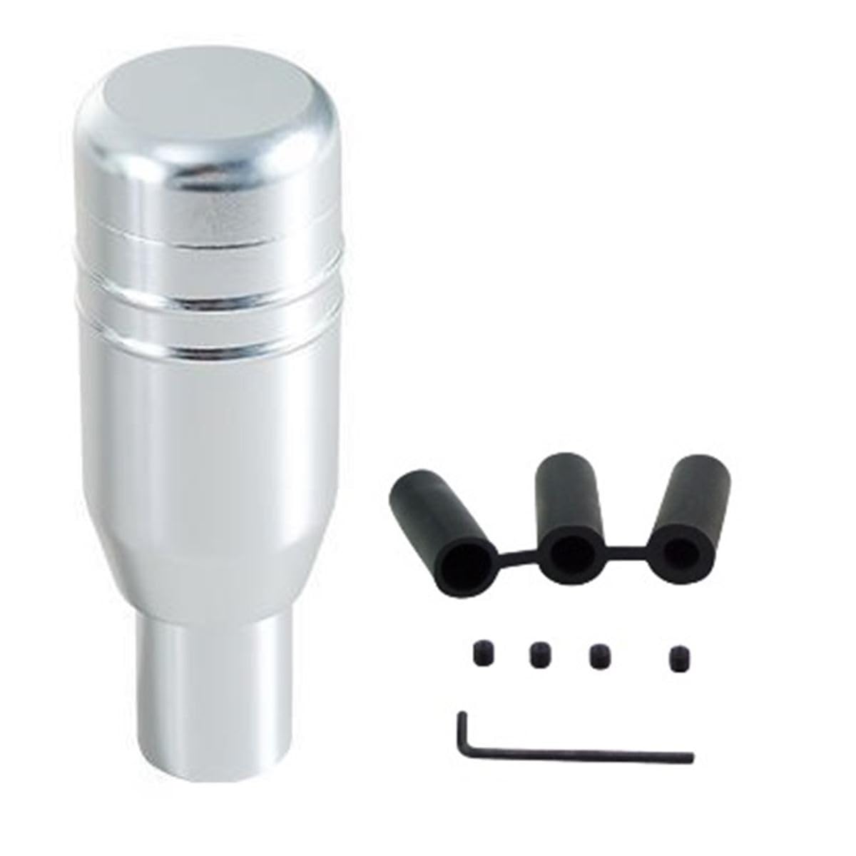 

FJmark Aluminum Push Type AT Automatic Shift Knob Universal Shift Lever with 3 Screw серебряный