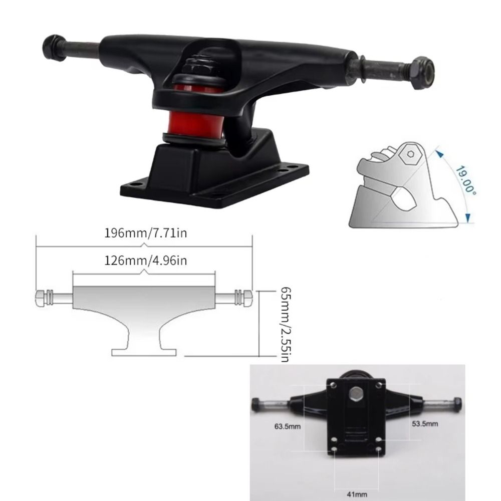 Slagvastheid 5-inch Skateboard Trucks Dubbele Rocker Skateboard Brug Buitensporten