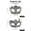 Ocelot Pattern Mask Black Half Face Blindfold for Halloween Party Costume Masquerade Horror Theme