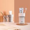 Portable Layered Travel Wash Cup Set - Transparent Mouthwash Cup & Toothbrush Storage for Women