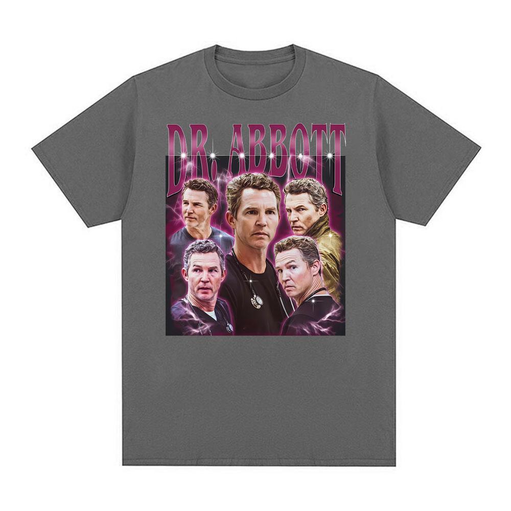 Dr. Abbott Unisex Vintage 90s T Shirts Unisex Women Fashion Oversized O-Neck T-shirts Hot Sale Casual Comfort Short Sleeves T Shirt