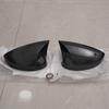 For Honda 11th Civic 2022-23 Carbon Fiber Look Horn Style Side Mirror Cover Caps