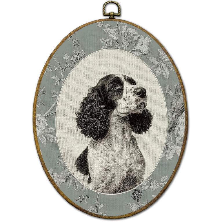 QZQE Vintage Western Cowboy Oval Wall Art Decor Framed, Rustic Country Cowboy Rodeo Oval Canvas Prints, Retro Western Horse Wall Hanging Decor for