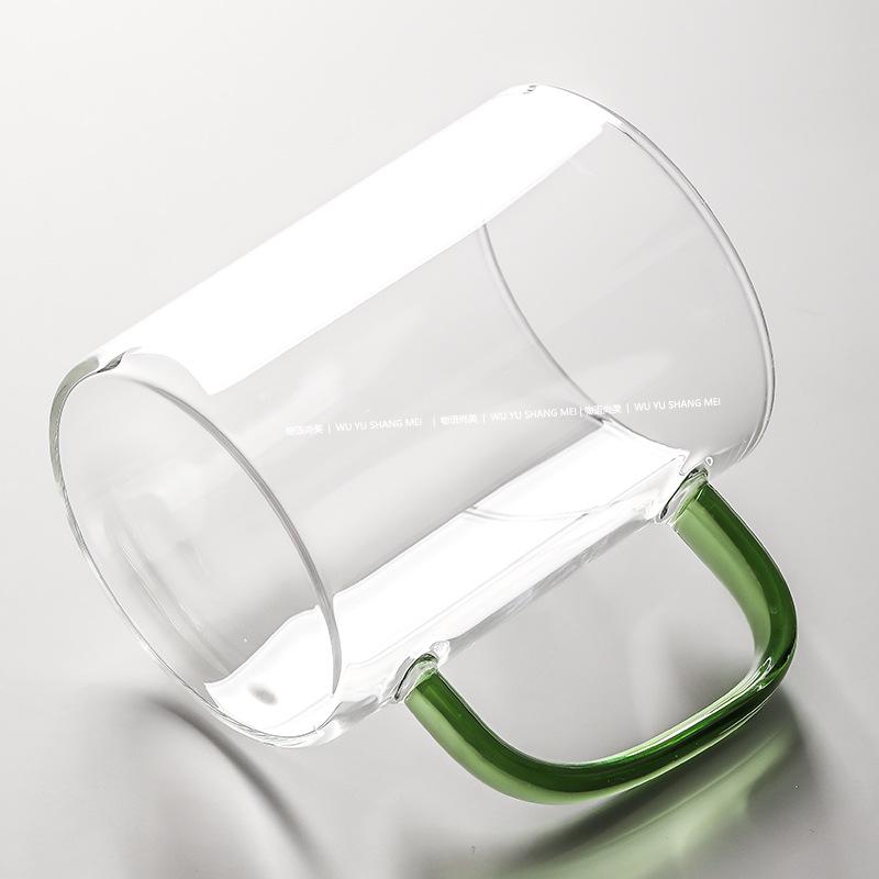 High Borosilicate Glass Tea Brewing Cup with Handle for Home or Office