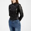 YYFS Chemisier et chemises à manches longues et col montant pour femme, veste décontractée, couleur unie, imprimé, mode printemps-automne, S-4XL