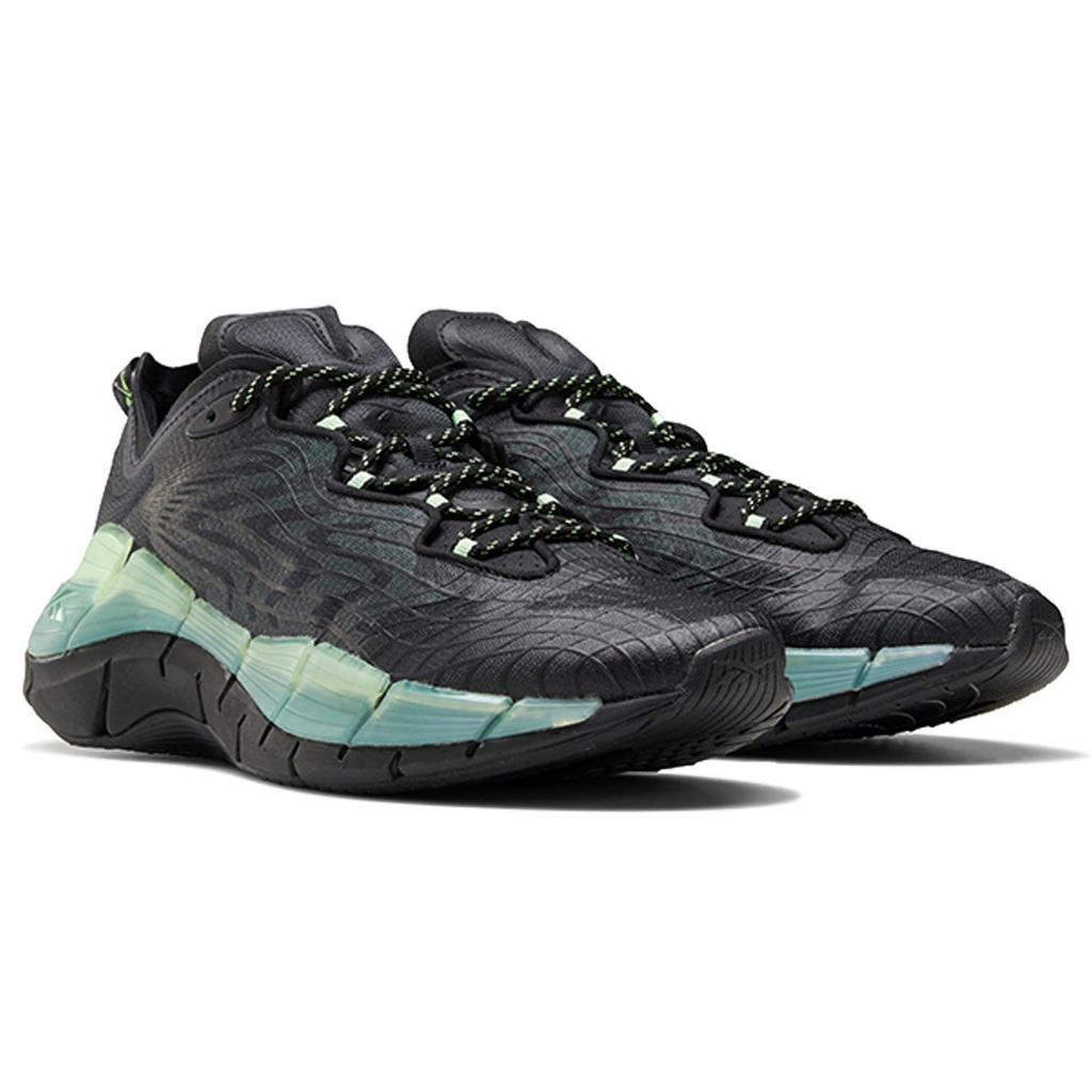 Reebok Zig Kinetica 2 Black Neon Mint Men Sneakers Core-Black Cold-Grey-6 G58281