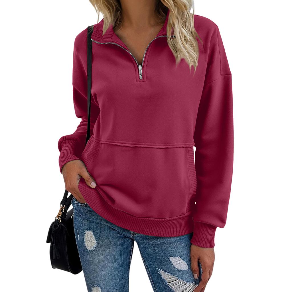 Women's Solid-color Fashionable Long-sleeved Top