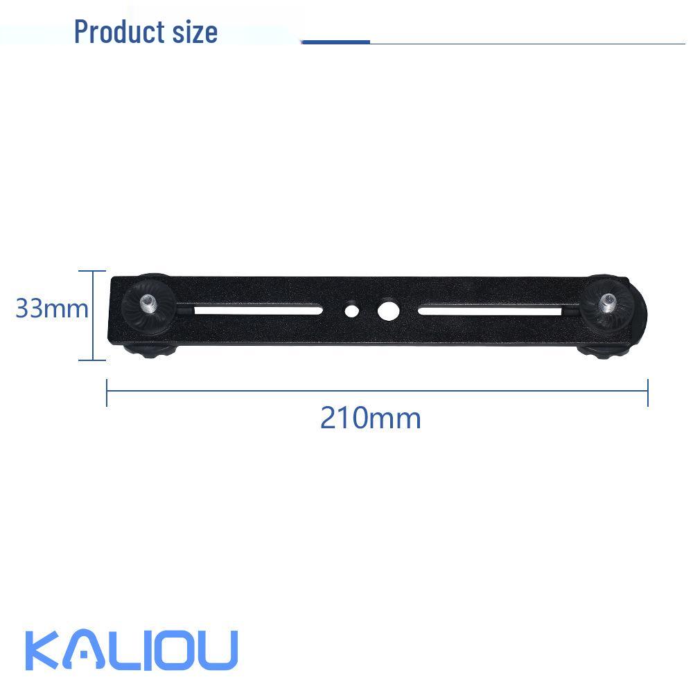 Tripod Mount with Long Horizontal Bar, Flash Hot Shoe, Multi-Position Phone Holder, and Fill Light Bracket