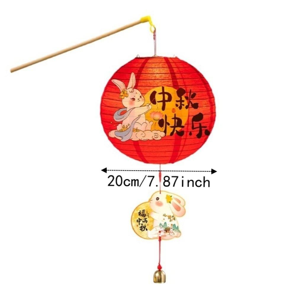 Cell Battery Operated Mid Autumn Lamp Paper Chinese Retro Lantern Paper Lantern  Outdoor Event