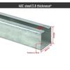 Dedicated Galvanized C-Channel Steel Track 30C/40C/50C for Crane Cable Trolley