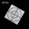 uxcell 80-Piece Survey Reflector Sheet, 50x50mm, Self-Adhesive Reflective Tape for Survey Target Marks, White, for Total Stations