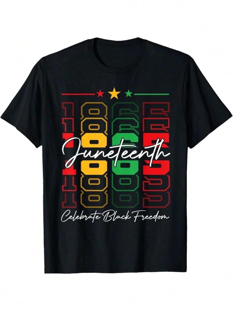 1865 Juneteenth T-Shirt Celebration Graphic Casual Tee S-5XL