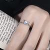 Real Money 925 Sterling Silver Sweet Moonstone Devil Finger Rings For Women Girls Money 925 Wedding Party Jewelry Gift