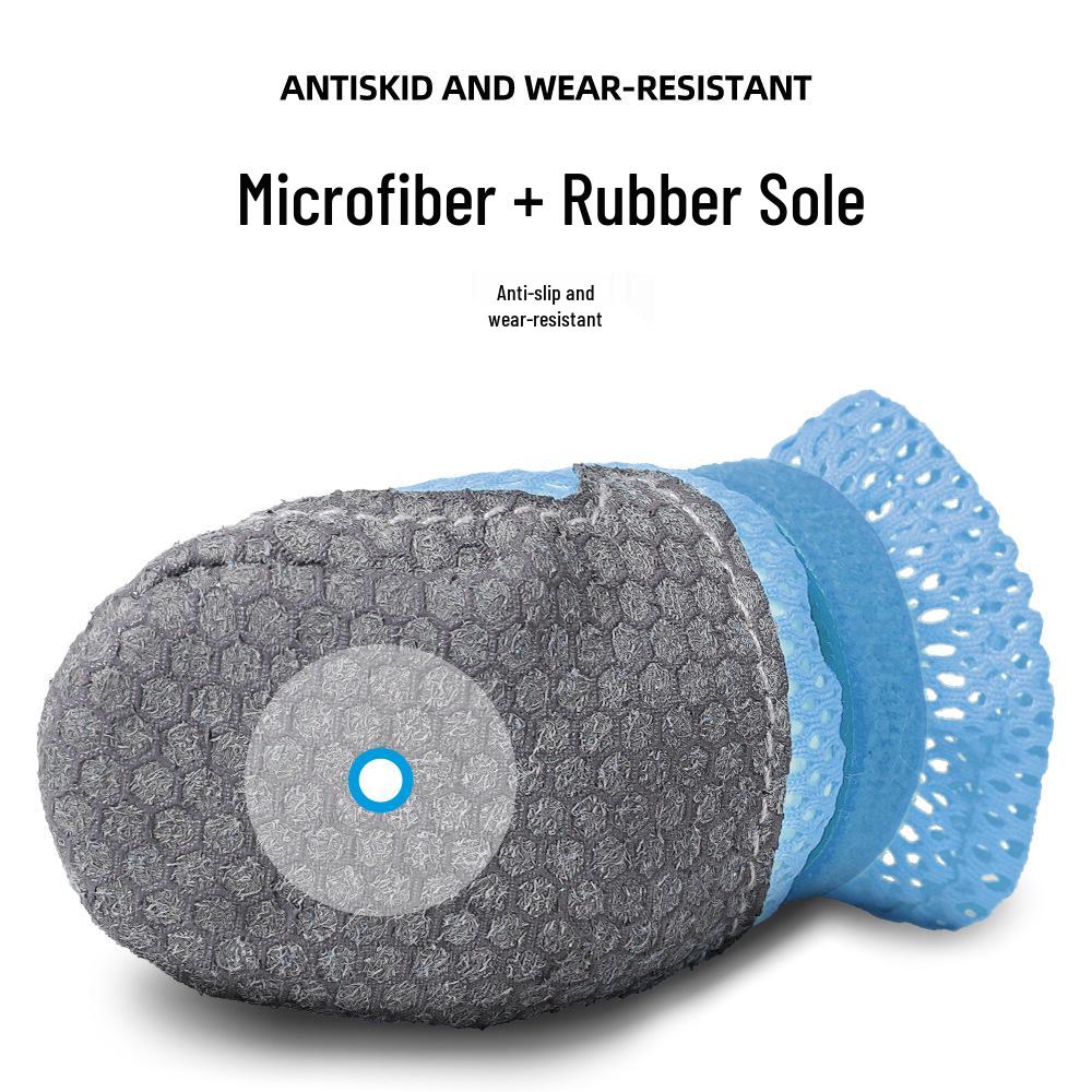 Reflective Breathable Mesh Dog Shoes - Non-slip, Wear-resistant Soles for Small and Medium Breeds