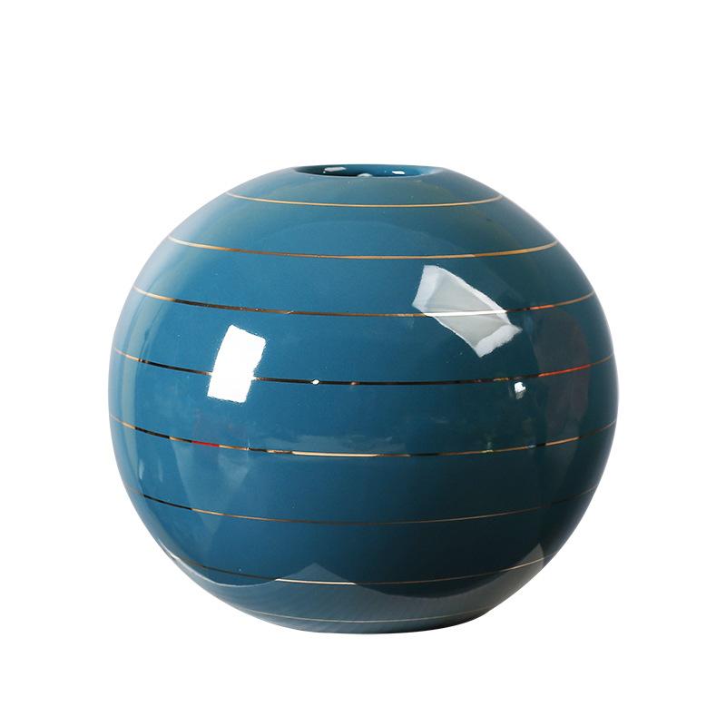 Ceramic Vase Ornament Ins Nordic Style Ornament Living Room Flower Arrangement Light Luxury Creative Ceramic Vase