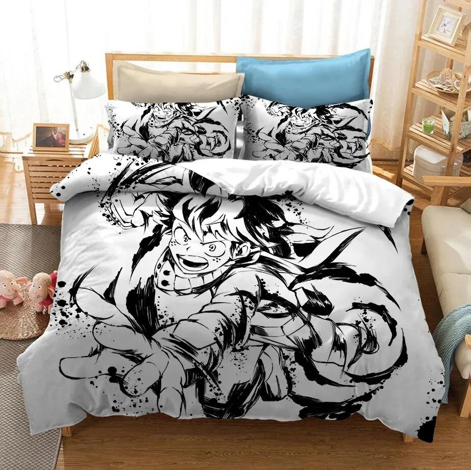 3D Printed Bedding Set Japan Anime My Hero Academia Duvet Covers With Pillowcases Bedclothes Bed Linen