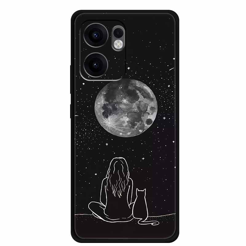 Phone Case For OPPO Reno 13F Case 13 F Coque Black Silicone Soft TPU Back Cover Bag For OPPO Reno13F A5x Case Protective Shell