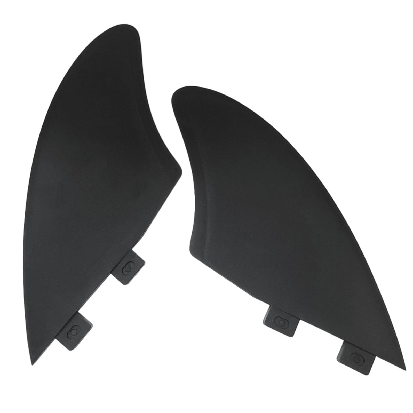 

nanomaru Universal FCS Keel Fins Carbon Composite Twin Fins Board Fins Mid-Length Surfing Shortboard Black 2-Piece Set
