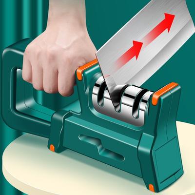 Newly Upgraded 4in1 Knife Scissors Sharpener ,Fast Diamond Knife Sharpener, Multifunctional Whetstone