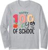 Happy 100th Day of School Student Design Teacher Long Sleeve T-Shirt
