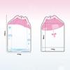 3 Inch Clear Umbrella Photocard Holder PVC Keychain Photo Card Holders ID Badge Holder Card Display Desktop Decor Card Sleeve