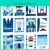 Theme Father Day Tie Hat Pattern Creativity Postcard Sticker Envelope Set